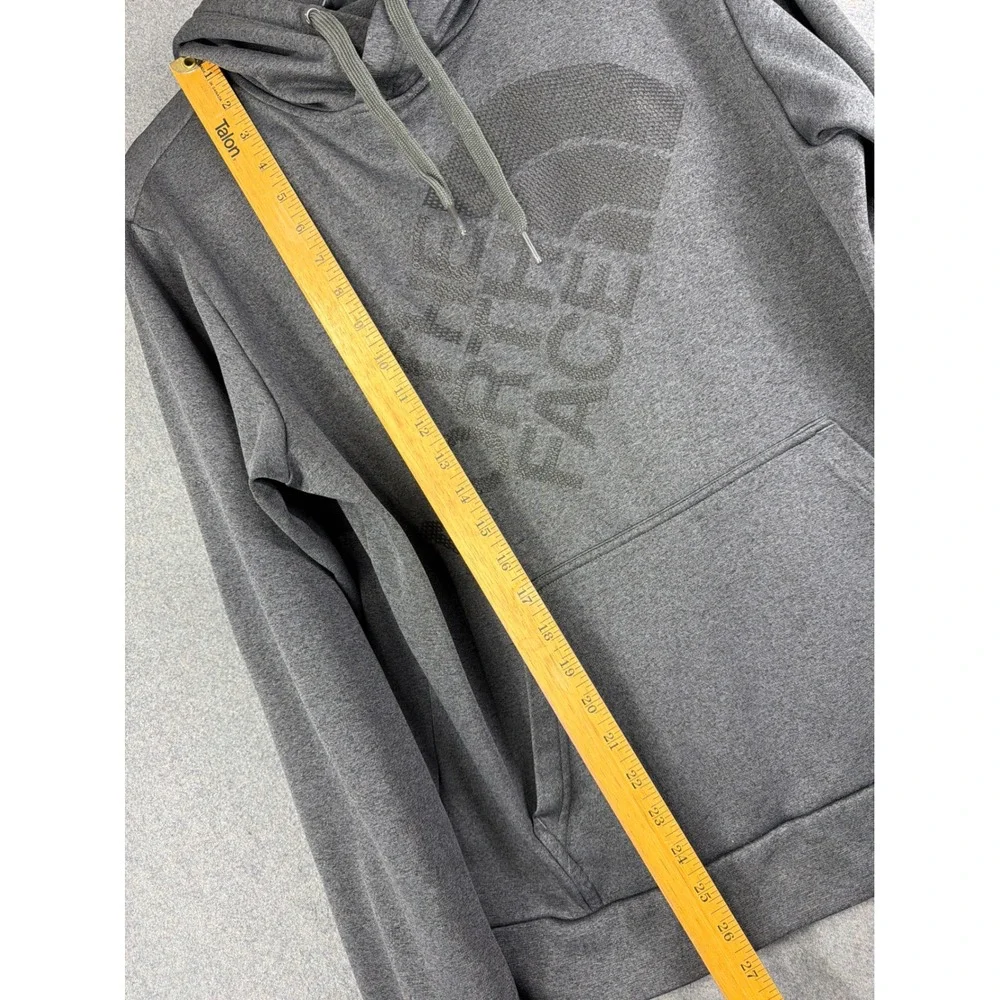 The‎ North Face Sweatshirt Mens M Gray Hoodie Logo Pocket Drawstring Pullover